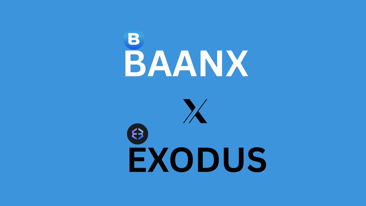 Moonlight17BC's tweet photo. GM Guys, today I bring amazing news to us
Lets talk about how @BaanxGroup is teaming up with @exodus to launch the #ExodusCard, that aims to enable millions of users to spend their crypto in real world based on their location
Awesome experience right?
🧵👇
#Baanx $BXX https://t.co/OigCX3b1td