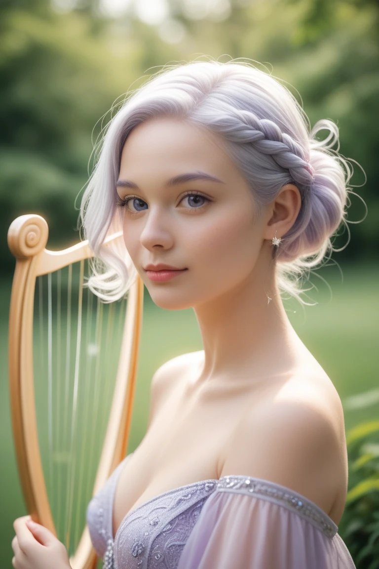 AetherMuse11's tweet photo. Strings of stardust, notes of light—meet today’s Harpsinger ✨  Which melody do you hear?  #AetherMuse #AIart #AIRealism #DigitalPortrait #FantasyArt #CrystalHarp #PastelGalaxy https://t.co/Qb0yE2B7Qf