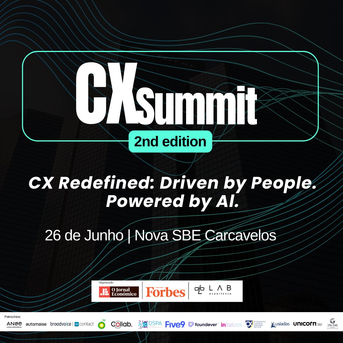 Forbes_Portugal's tweet photo. Amanhã arranca o CX Summit 2025 na Nova SBE, em Carcavelos.

#CXSummit2025 #CustomerExperience #CXLeadership #Sustainability #LabExperience #ForbesPortugal #JornalEconómico #CX #AI https://t.co/oYmtjGhnqK