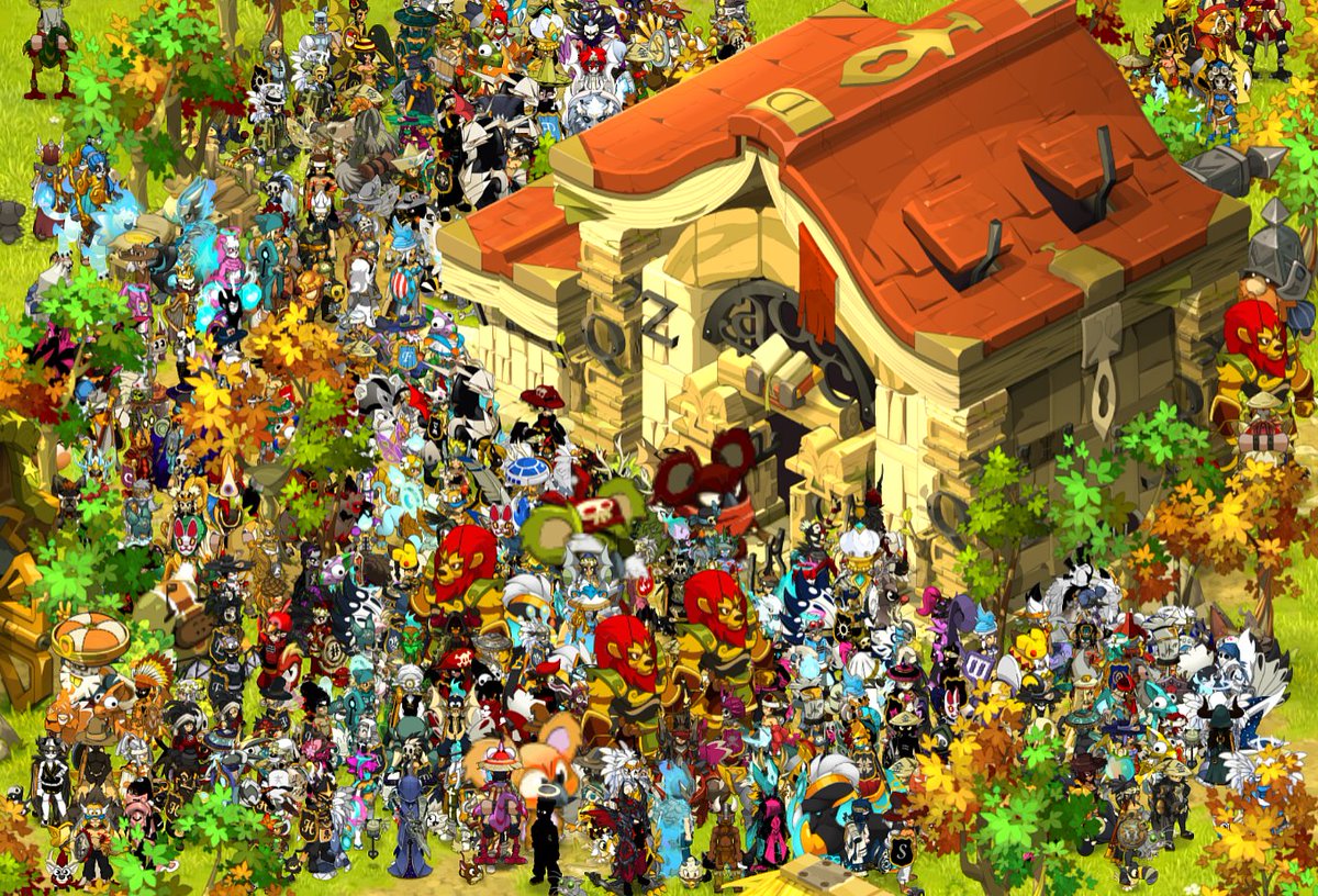 📸 Dernier serveur historique francophone à se réunir avant la fusion des serveurs : Terra Cogita ! 

Devant la bibliothèque d'Amakna, pour un bel hommage à leur égérie de serveur et à sa célèbre quête "Manuscrit de Terra Cogita". 📜

Bravo à tous d'être venus, et un grand merci
