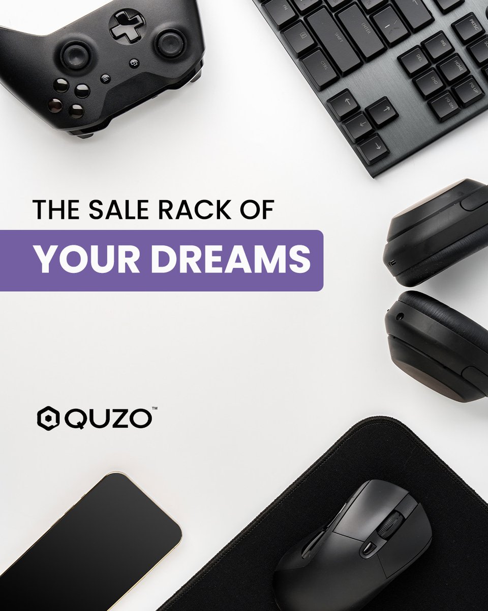 Quzonet's tweet photo. If you're looking to build your dream setup, upgrading your home office, or finally treating yourself to that long-overdue camera — now’s the time to make it happen! 

At Quzo, we’re bringing you unbeatable deals on all the essentials and upgrades you’ve been eyeing. https://t.co/nxvzsIb93Y