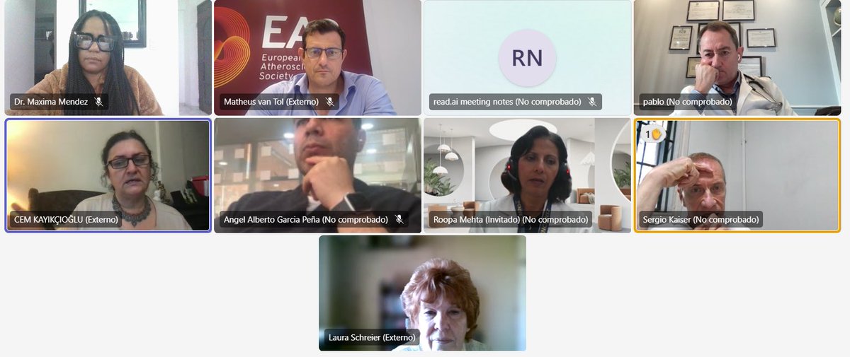 Maxima Mendez,MD.FACC (@maximamendez15) on Twitter photo Collaborating with great minds today at the EAS LATAM Meeting 🇪🇺🌎
We're working on meaningful steps to improve cardiovascular atherosclerotic disease across Latin America.
Proud to be part of the conversations shaping real change.
<a href="/society_eas/">European Atherosclerosis Society</a> #LATAMScience Collaborating with great minds today at the EAS LATAM Meeting 🇪🇺🌎
We're working on meaningful steps to improve cardiovascular atherosclerotic disease across Latin America.
Proud to be part of the conversations shaping real change.
<a href="/society_eas/">European Atherosclerosis Society</a> #LATAMScience