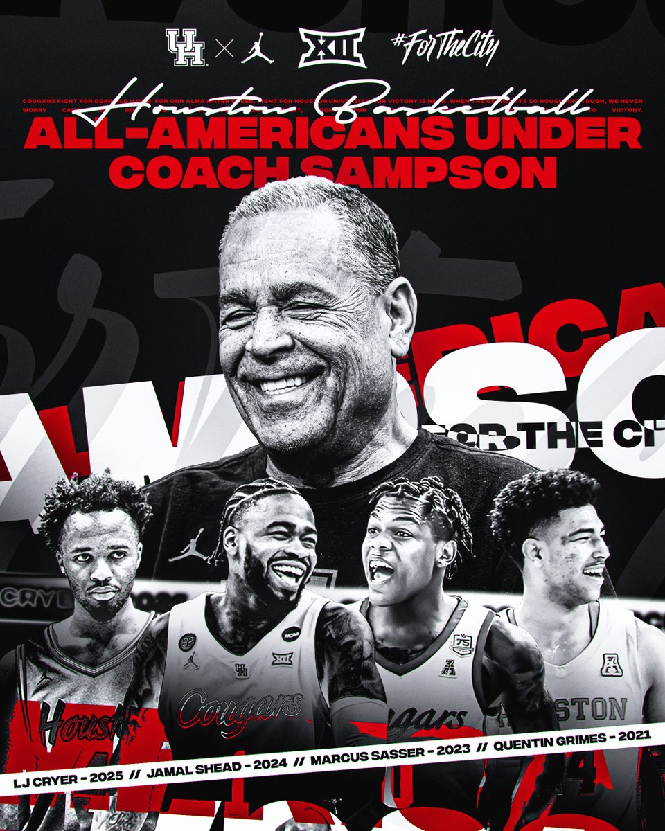UHCougarMBK's tweet photo. Elite players. Elite coach.

@CoachSampsonUH @LjCryer @Thejshead 
@m_sasser0 @qdotgrimes 

#ForTheCity x #GoCoogs https://t.co/7T5VIDlXSk