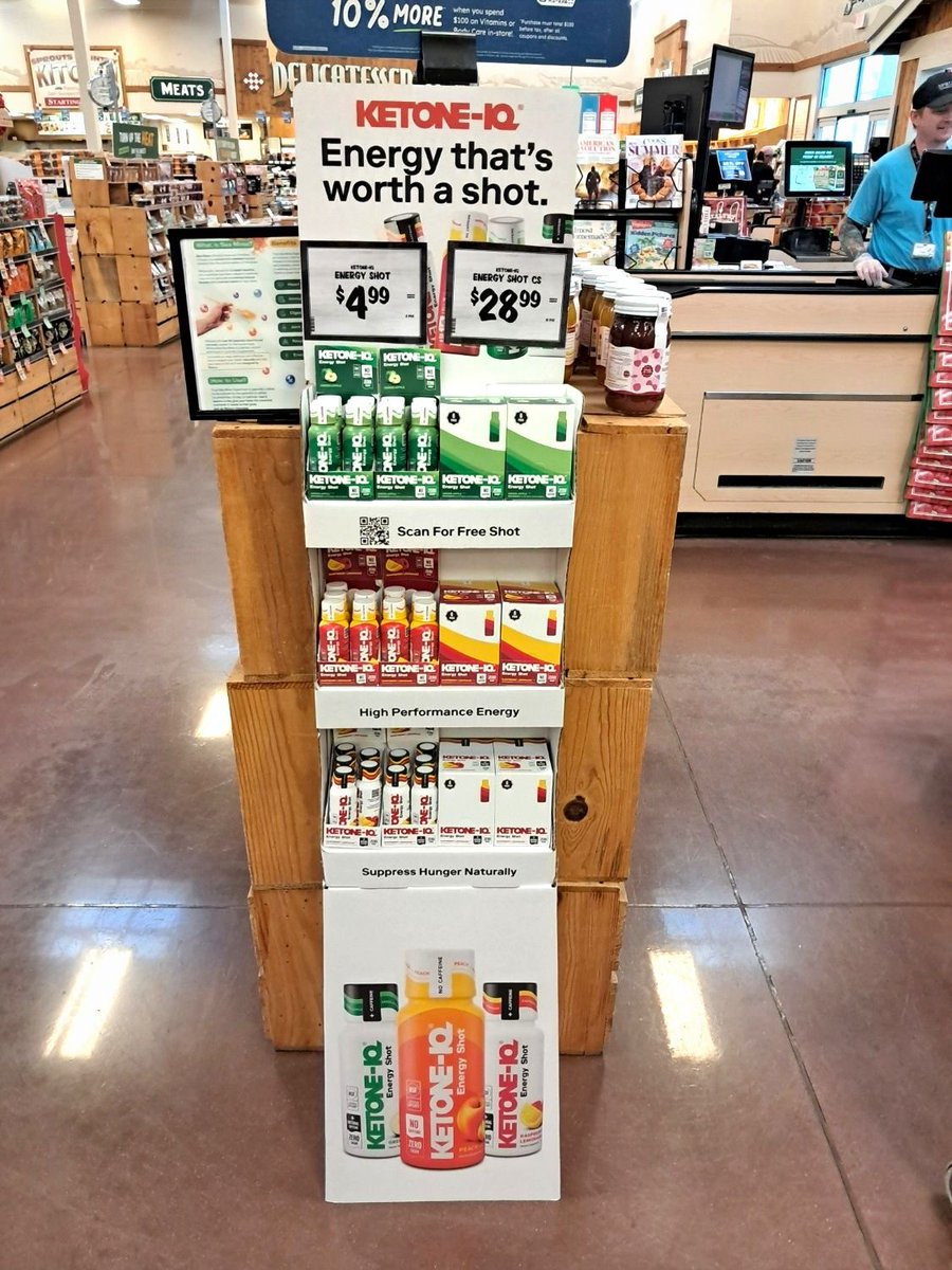 No better feeling as a founder than seeing your product out in the world.

New Ketone-IQ shippers just landed at Sprouts.

Find one and take your shot! ❤️‍🔥