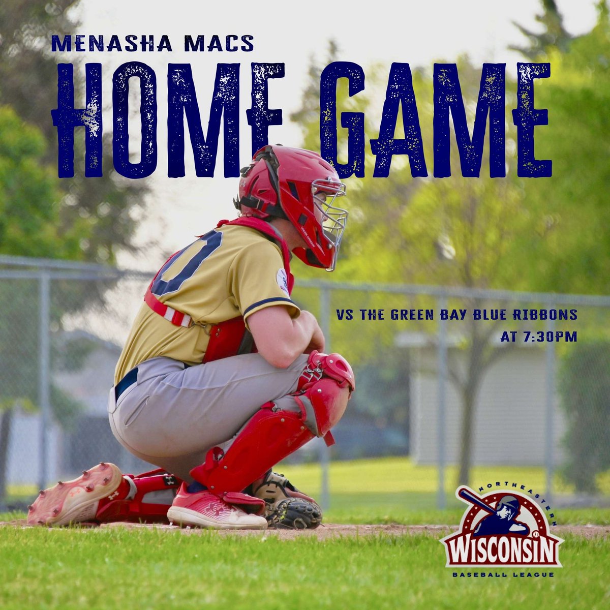 Join us at Koslo Park tonight (6/25) as the Macs take on the Green Bay Blue Ribbons at home. The game starts at 7:30 PM, and admission is free!

See you at the ballpark! 

#MenashaMacs #GameDay #menasha #koslopark #SupportLocalBaseball #baseball #northeasternbaseballleague