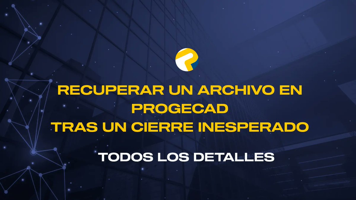 ¿Tu archivo DWG se cerró inesperadamente en progeCAD? 😱

No lo des por perdido. Hay solución.

🧵 Te explicamos cómo recuperarlo paso a paso:

🔗 Más info: 👉dsctandem.com/progecad/2025/…
#progecad #recuperararchivo #cierreinesperado #cad