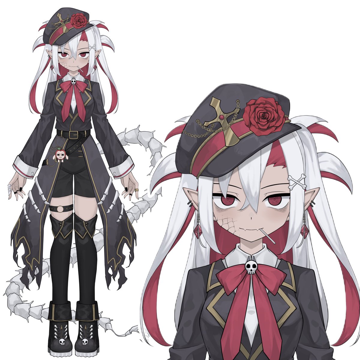 Revealing my design! 🐍 🍎 

Gashadokuro serpent at your service o7 

ママ: @uwata_h