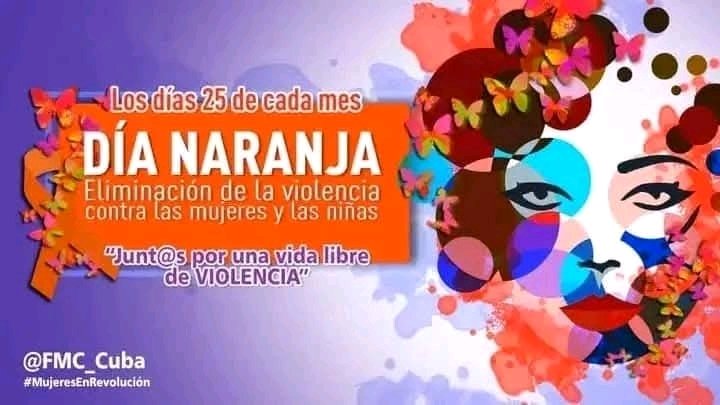 Los días 25 de cada mes se celebra el #DíaNaranja,  una jornada para generar conciencia y prevenir la violencia contra las mujeres y las niñas.  
"Por una vida libre de violencia" 
#CubaPorLaVida #CubaCoopera #BMCGuineaBissau #UnidosXCuba #CubaVencerá