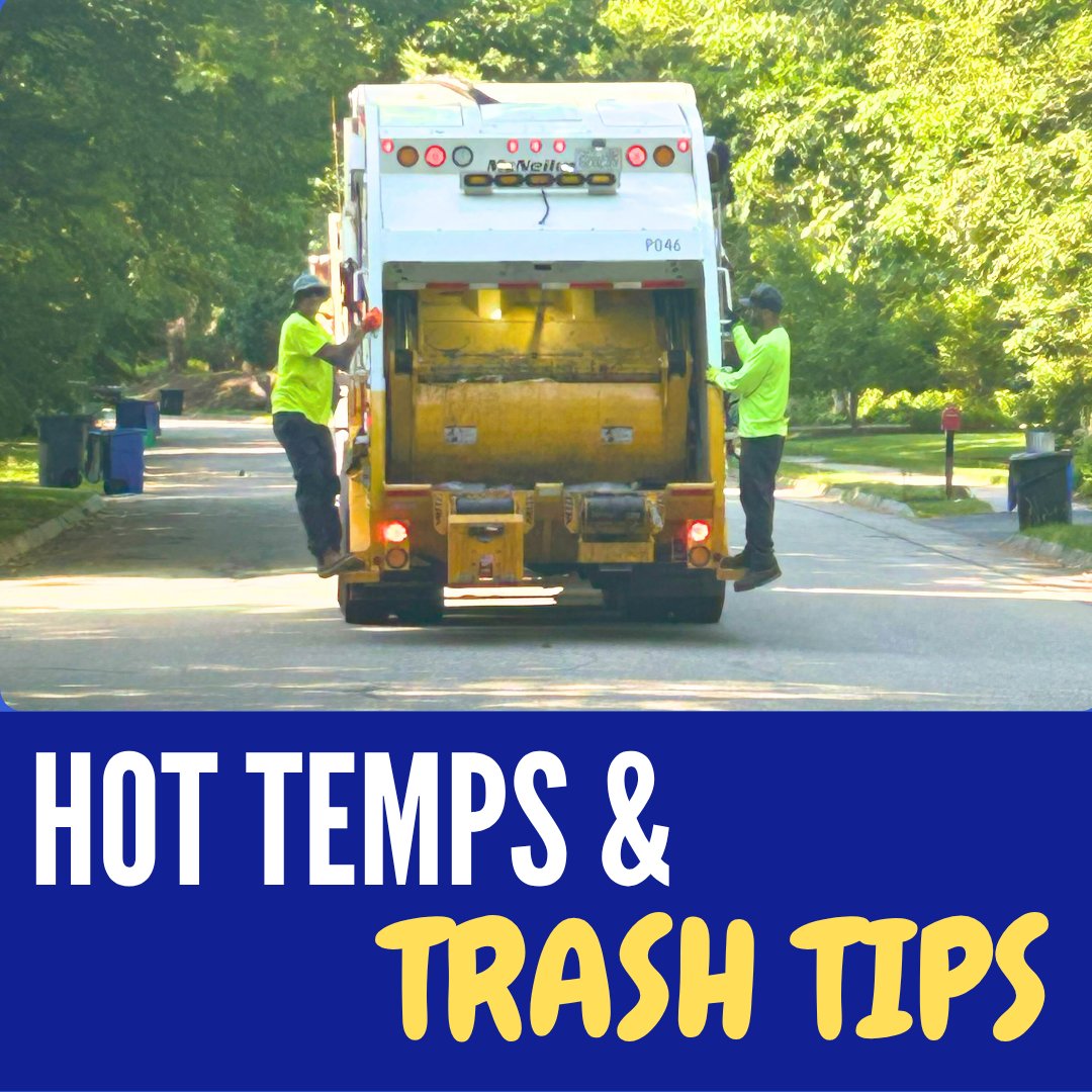 Hot temps mean early starts for our sanitation crews. Help them stay safe and efficient:
• Set bins out the night before
• Bag trash tightly to prevent spills
• Rinse recyclables to reduce odors
• Keep paths to bins clear
Thanks for helping keep our city clean.
#portsmouthnh