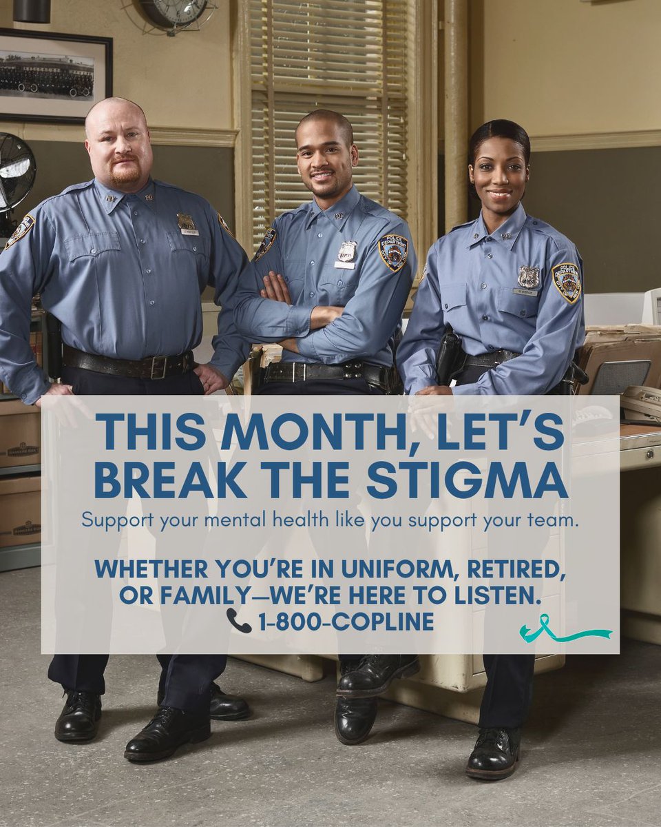 PTSD often hides behind the badge, masked by the pressure to appear strong.  
This PTSD Awareness Month, CopLine® reminds you: 

Support is strength. Talking is courageous. And healing is possible.
   
Talk to us. 100% confidential | Staffed by retired officers 

1-800-COPLINE