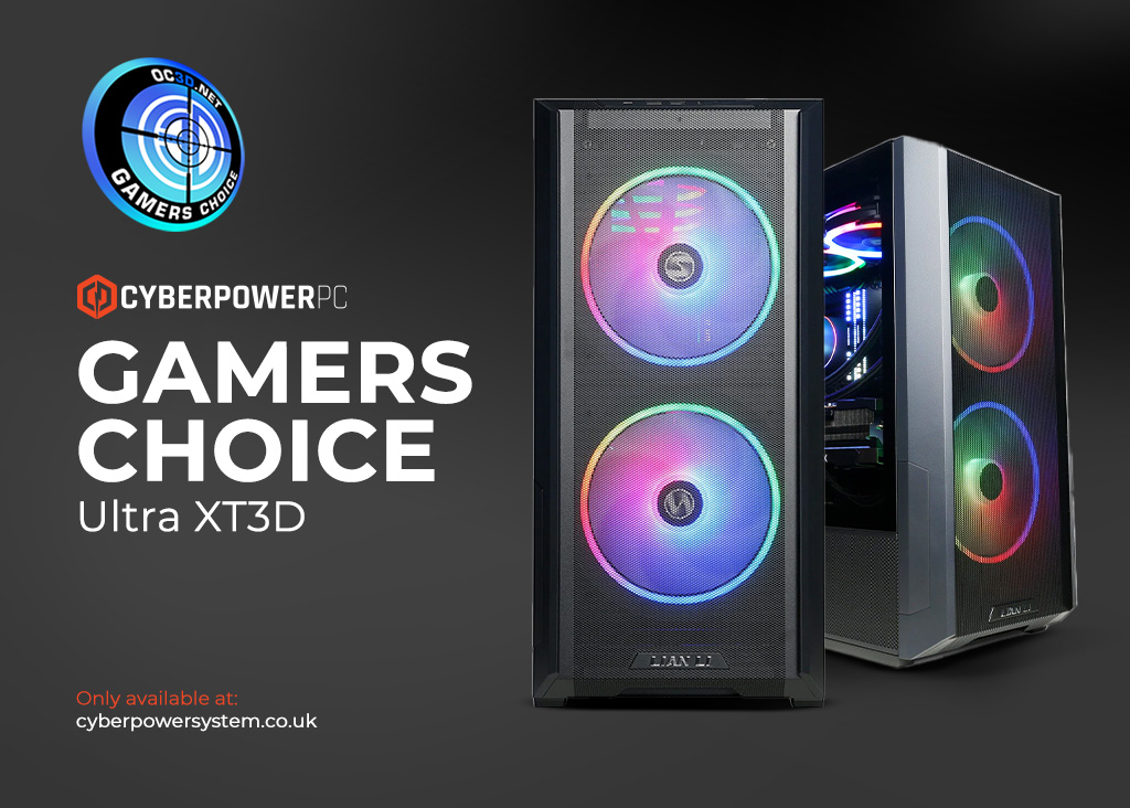 "The CyberPowerPC UK Ultra XT3D is a magnificent gaming beast."

Ultra XT3D takes the crown, earning OC3D’s Gamer’s Choice Award. 🏆🎮

Check out the PC here: cyberpowersystem.co.uk/system/ultra-x…

Read the review here: overclock3d.net/reviews/system…

#GamingPC #OC3D #GamersChoice #CyberPowerPC