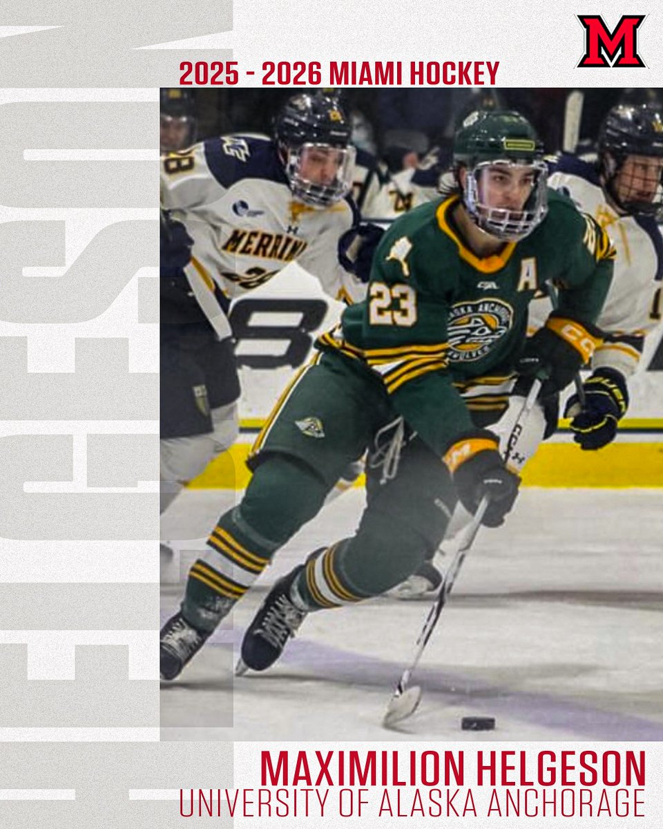 MiamiOH_Hockey's tweet image. Welcome to Miami!
🔗 RELEASE: miamiredhawks.com/news/2025/6/25…
#RiseUpRedHawks