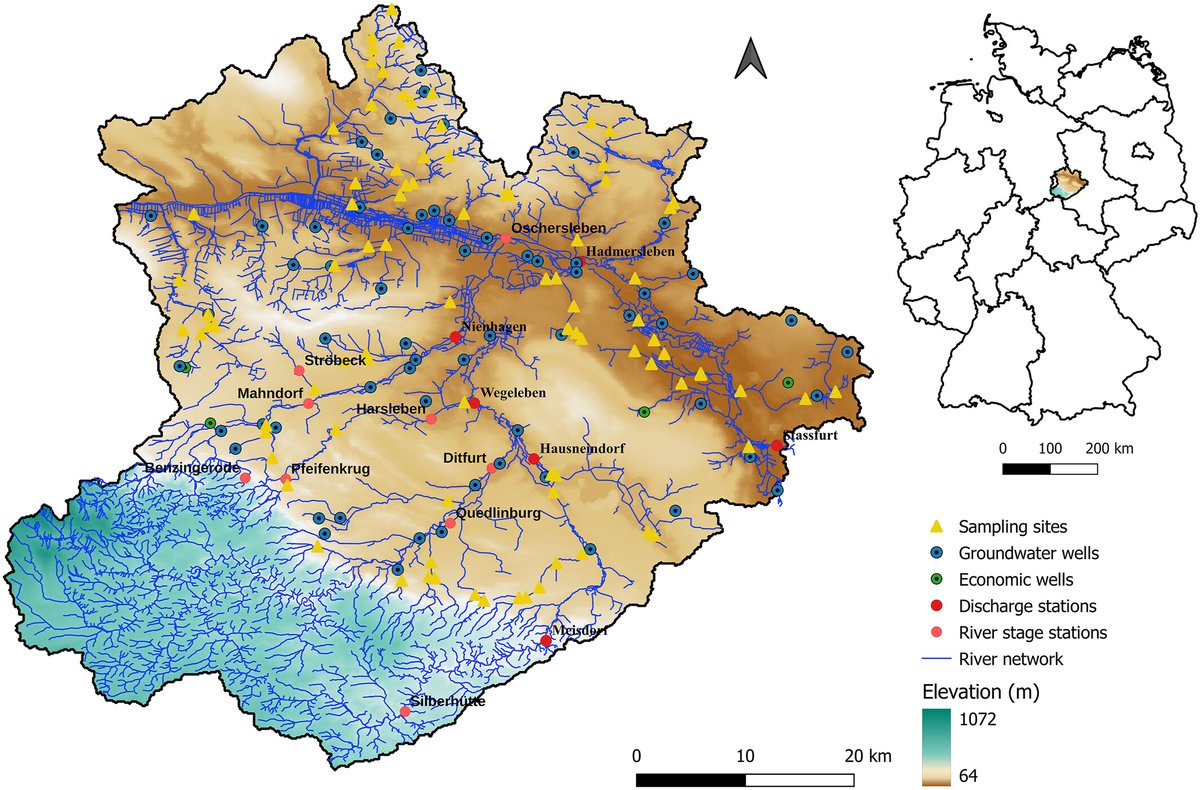 🌍 New publication online!
The 2018–2022 drought caused a 140 km reduction in active rivers in Germany's Bode catchment 🇩🇪.
Explore the latest OurMED study 👇
🔗 ourmed.eu/index.php/diss…
