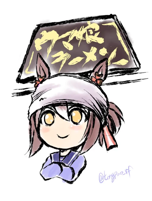ラーメン屋のファインさんを引っ張り出してきた 色々描いてると意外なトコで使える