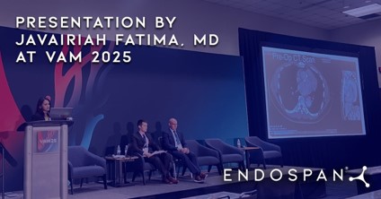 Endospan (@endospanltd) on Twitter photo We were excited to see <a href="/JavairiahFatima/">Javairiah</a>, a vascular surgeon from <a href="/NuvanceHealth/">Nuvance Health</a>, present “Challenges in Thoracic Aortic Repair How I Do It: Nexus Deployments Zone 0" at the <a href="/VascularSVS/">Society for Vascular Surgery</a> annual meeting.
CAUTION: Investigational Device. Limited by United States law to We were excited to see <a href="/JavairiahFatima/">Javairiah</a>, a vascular surgeon from <a href="/NuvanceHealth/">Nuvance Health</a>, present “Challenges in Thoracic Aortic Repair How I Do It: Nexus Deployments Zone 0" at the <a href="/VascularSVS/">Society for Vascular Surgery</a> annual meeting.
CAUTION: Investigational Device. Limited by United States law to