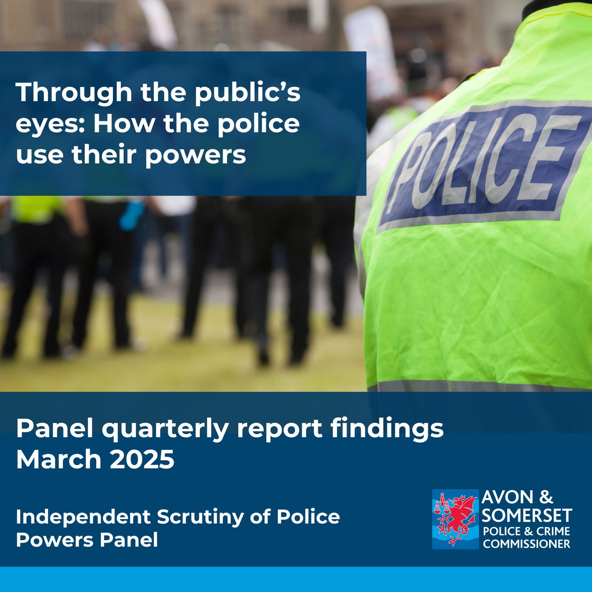 AandSPCC's tweet image. The latest quarterly report from our independent volunteer panel on police use of powers is now available to read: orlo.uk/jm9RD
Find out more about the ISOPPP: orlo.uk/Wq4Mn
#opcc #policepowers #scrutiny #volunteers