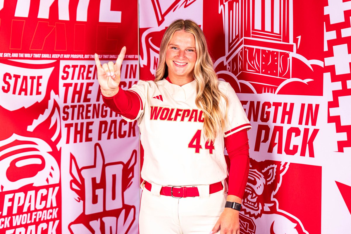 KadieBecker2023's tweet image. Wolfpack Nation, let’s ride🐺❤️ @PackSoftball