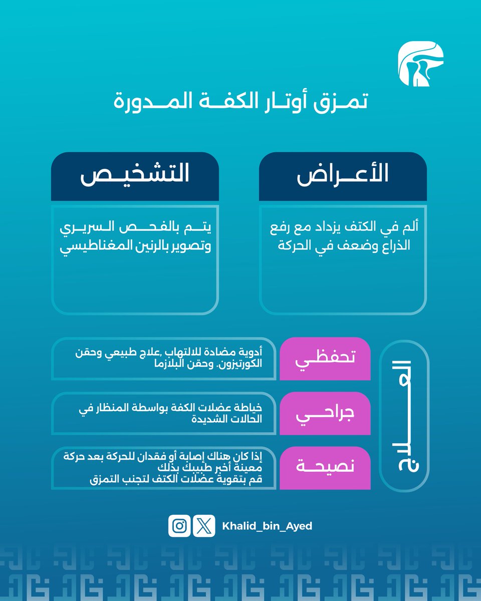 #أوتار_الكتف #أوتار_الكتف_المدورة  #جراحة_العظام #أبها #ابها #خميس_مشيط #أحد_رفيدة #نجران #جيزان