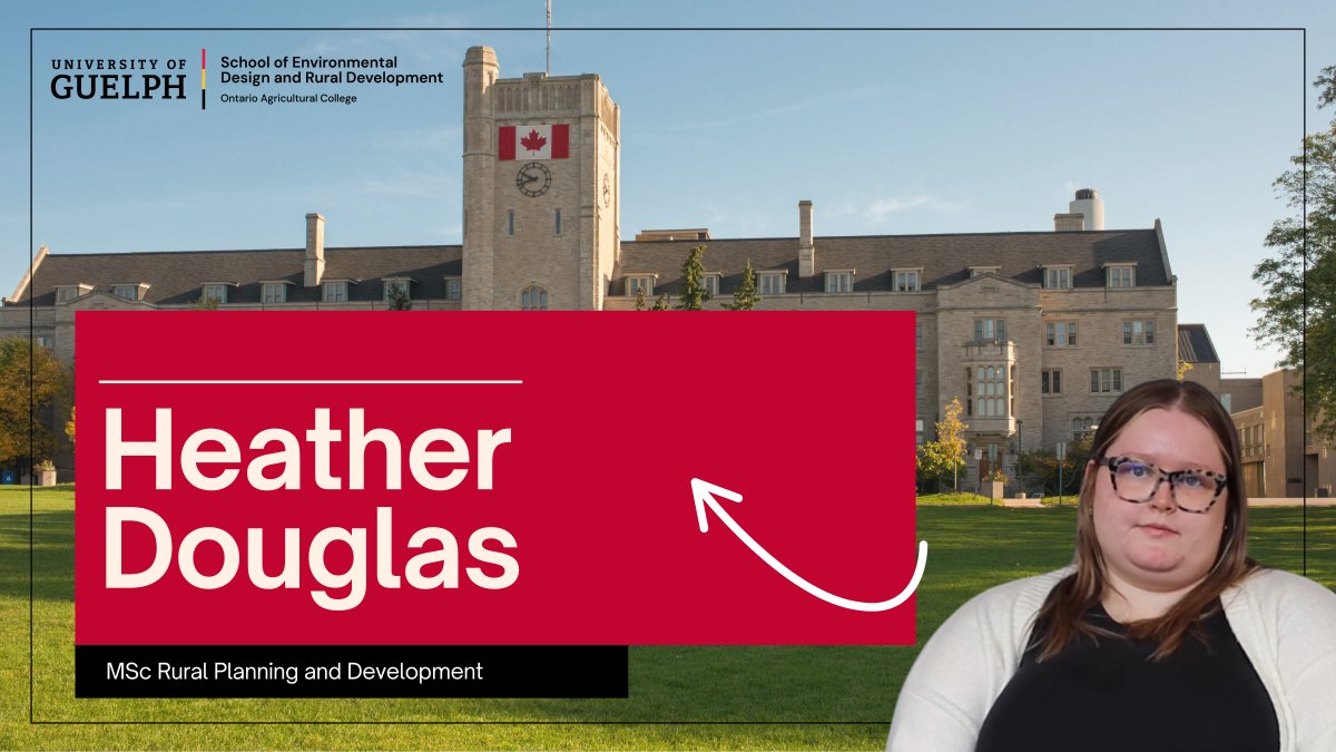 RPDplan's tweet image. Heather Douglas highlights how the MSc in Rural Planning & Development gave her real-world skills—from policy analysis to city council experience.
Ready to lead? Domestic application open until July 15!
Learn more: uoguelph.ca/programs/msc-i…
#RuralPlanning #RuralGuelph