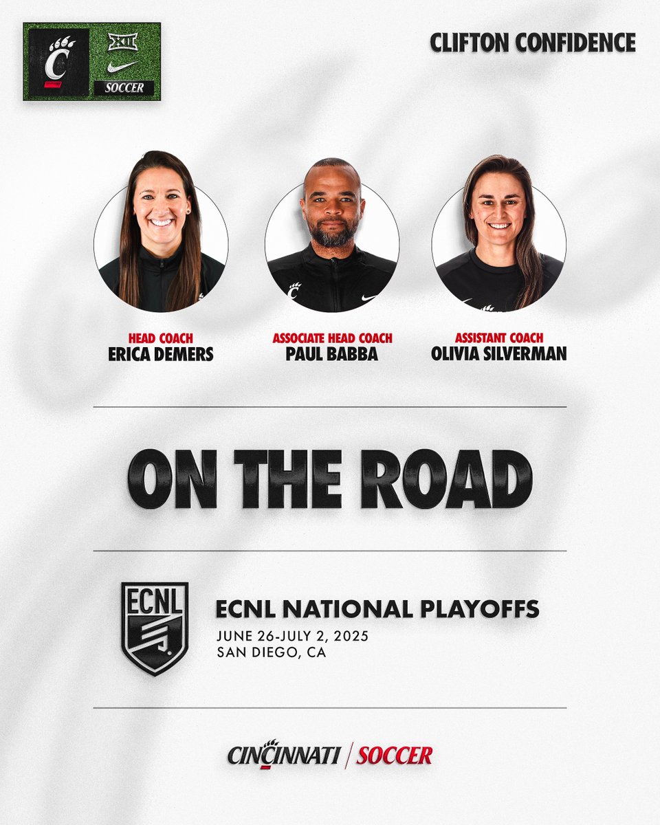 Heading to the ECNL National Playoffs! 😎 

#Bearcats | #WePlayFor3