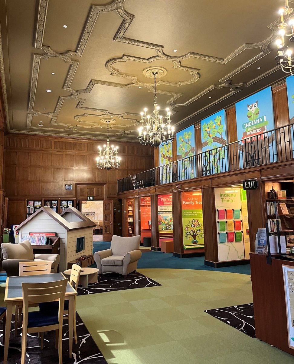 state_library's tweet image. Beat the heat inside the Indiana State Library in our Indiana Young Readers Center! #IndianaStateLibrary #Indiana #books