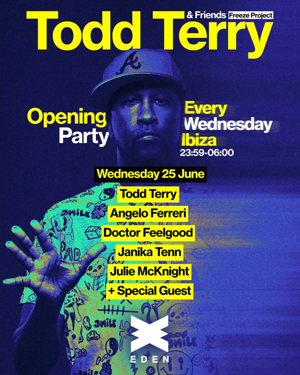 Freeze.Records (@freezerec) on Twitter photo Tonight <a href="/djtoddterry/">Todd Terry</a> & Friends: <a href="/FreezeRec/">Freeze.Records</a> Project - Wednesdays at
<a href="/eden_ibiza/">Eden Ibiza</a>
Reservations: edenibiza.com/toddterry/
w/ Angelo Ferreri <a href="/feelgood_dj/">Doctor Feelgood</a> <a href="/JanikaTenn/">Janika Tenn</a> <a href="/SamDungate/">Sam Dungate</a> <a href="/its_jmcknight/">Julie McKnight</a> Tonight <a href="/djtoddterry/">Todd Terry</a> & Friends: <a href="/FreezeRec/">Freeze.Records</a> Project - Wednesdays at
<a href="/eden_ibiza/">Eden Ibiza</a>
Reservations: edenibiza.com/toddterry/
w/ Angelo Ferreri <a href="/feelgood_dj/">Doctor Feelgood</a> <a href="/JanikaTenn/">Janika Tenn</a> <a href="/SamDungate/">Sam Dungate</a> <a href="/its_jmcknight/">Julie McKnight</a>