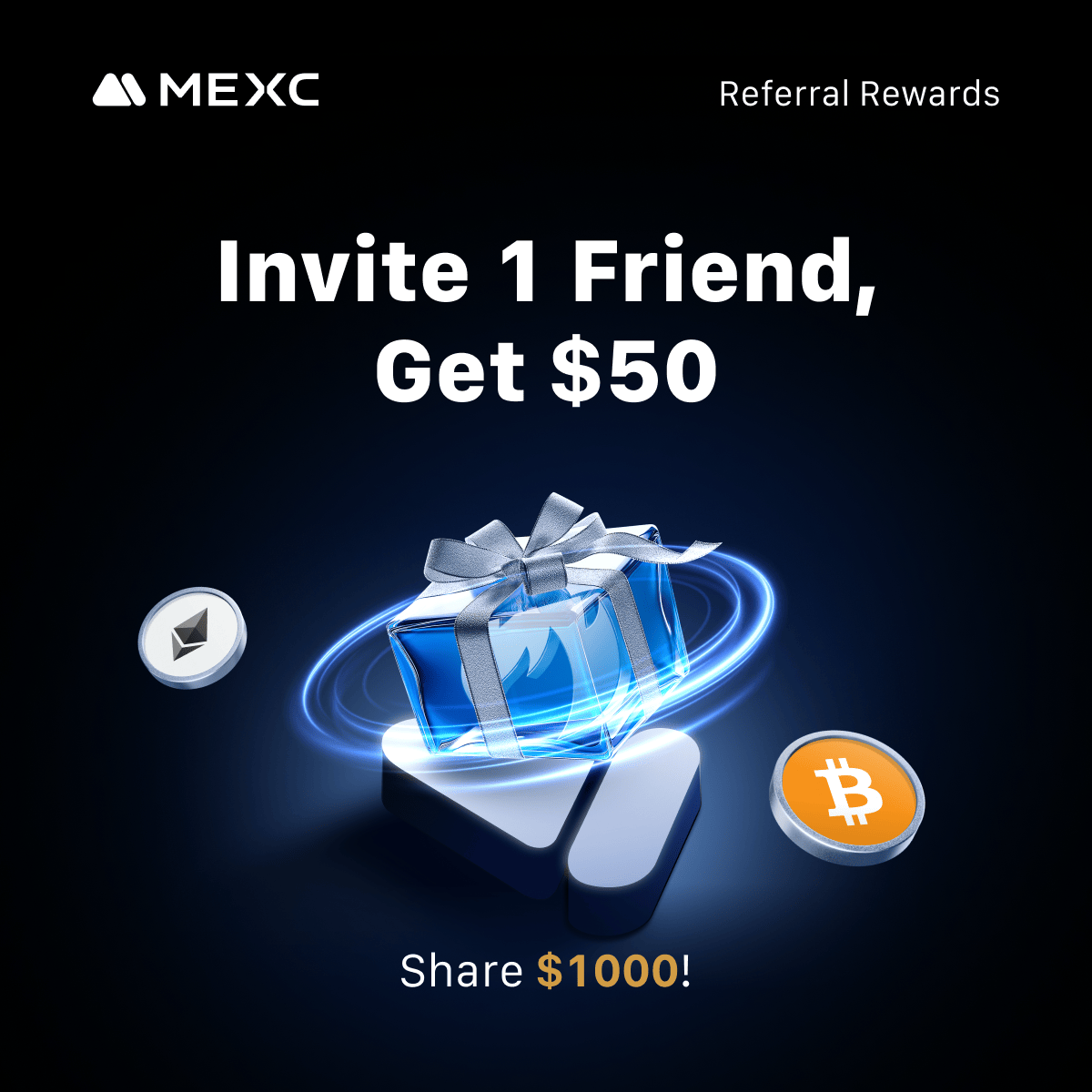 🎉 Invite a friend, earn $50, and they get $50 too!

✅ Your friend deposits ≥ 100 $USDT
✅ Trades Futures ≥ 500 $USDT

🎁 You BOTH get $50
💰 Total prize pool: $1,000 $USDT

⏳ Limited spots available — don’t miss out!
👉 mexc.com/invite/hot-coi…

#MEXCReferral