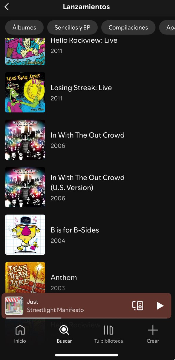 NicoFinde's tweet photo. @Dougfest_nz @MJR1216 @LessThanJake @SpotifyARG @Spotify_LATAM  could you help us and release this album from the greatest band of punk? https://t.co/TNTW3z1C3n