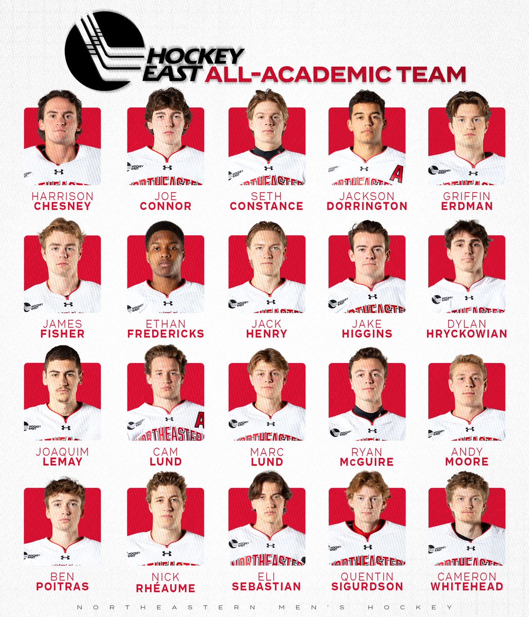Northeastern Men’s Hockey (@gonumhockey) on Twitter photo 𝗦𝗧𝗨𝗗𝗘𝗡𝗧-athletes 📚
Shoutout to our <a href="/hockey_east/">Hockey East</a> All-Academic honorees!
📰 tinyurl.com/2auh6rab 𝗦𝗧𝗨𝗗𝗘𝗡𝗧-athletes 📚
Shoutout to our <a href="/hockey_east/">Hockey East</a> All-Academic honorees!
📰 tinyurl.com/2auh6rab
