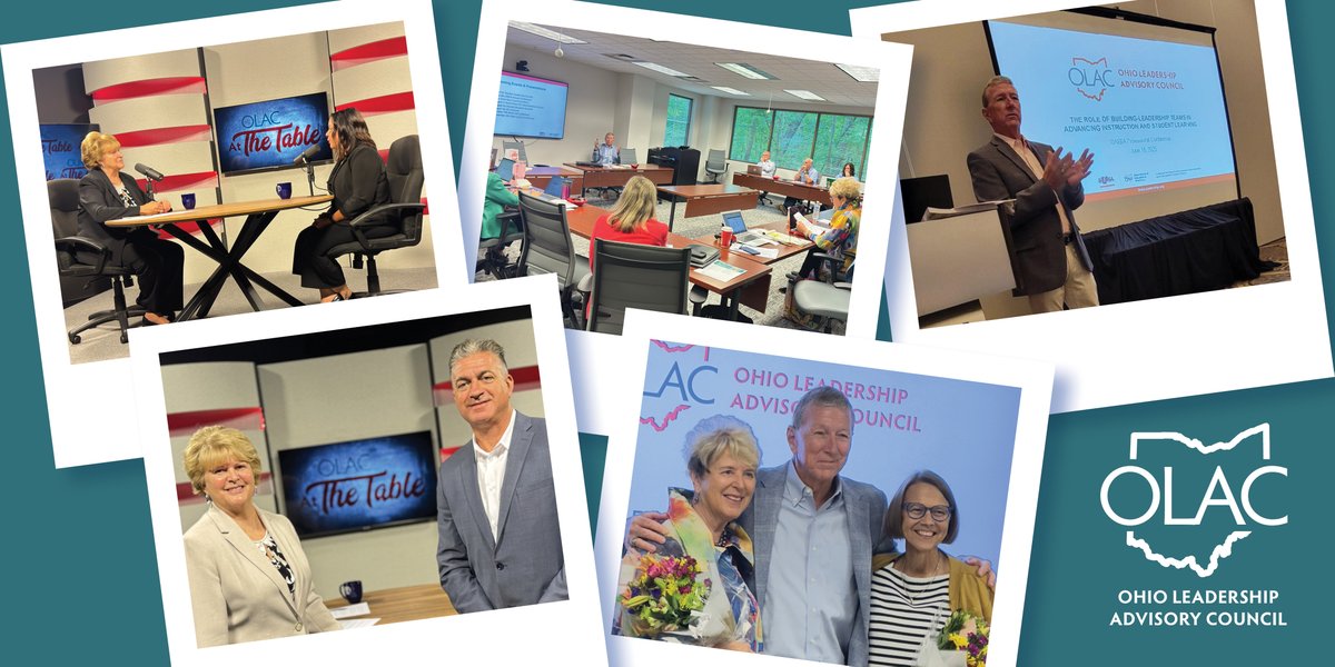 OHEdLeadership's tweet photo. 🌟 June was packed with learning, collaboration & celebration, including:
🎙️ At the Table podcast coming soon—new convos on #OhioEd leadership & learning
🏫 Presentations at @OAESA + @OHEducation events
🎉 Wrapped up #OLAC Exec Core mtg
🎉 Celebrated Julie & Karel’s retirement https://t.co/75UAxqa0AG