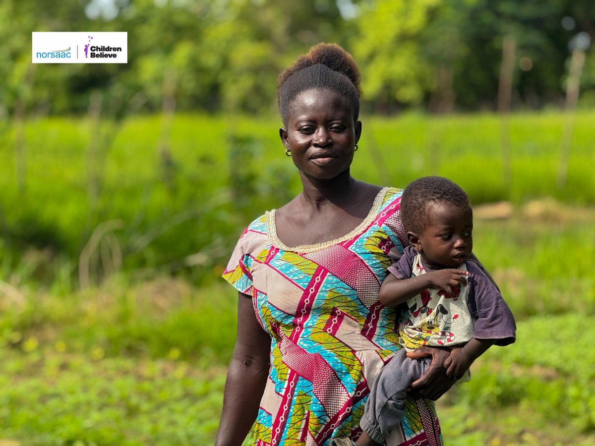 norsaac's tweet photo. From struggle to strength! Naomi, a farmer &amp; mother in Builsa South, Ghana, turned her life around with support from the #ChangeProgram. Now she grows her own food, earns income &amp; supports her kids’ education. One harvest at a time. 💪🏽🌱 #WomenInAg #FarmingForLife https://t.co/SWGUaUeNt4