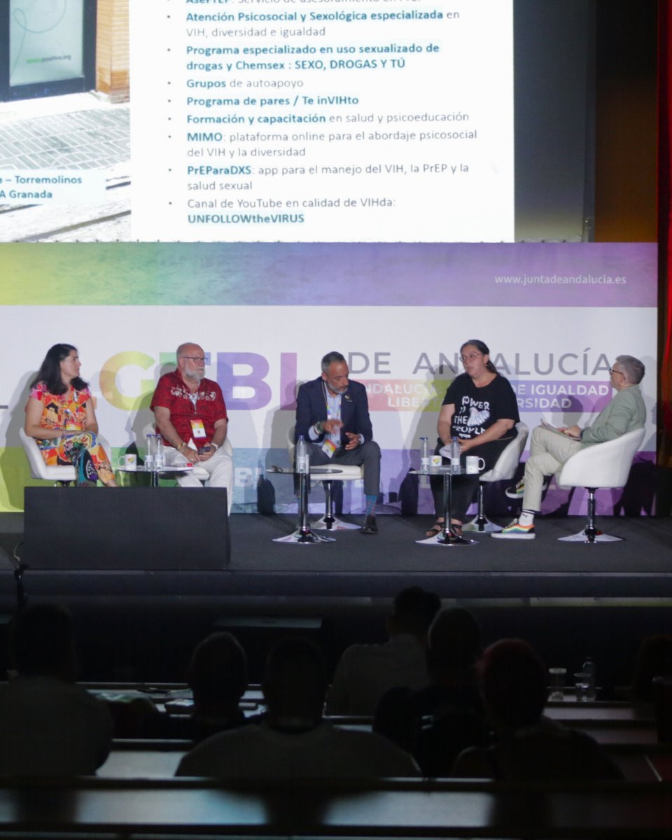 LGTBIand's tweet photo. 🌈 En la mesa 3 del #VCongresoLGTBI se analizó el papel de Torremolinos como ciudad diversa.

Se habló de visibilidad, exclusiones dentro del propio colectivo, ocio sexualizado y la necesidad de espacios seguros más allá del turismo. https://t.co/T4tv08p73W
