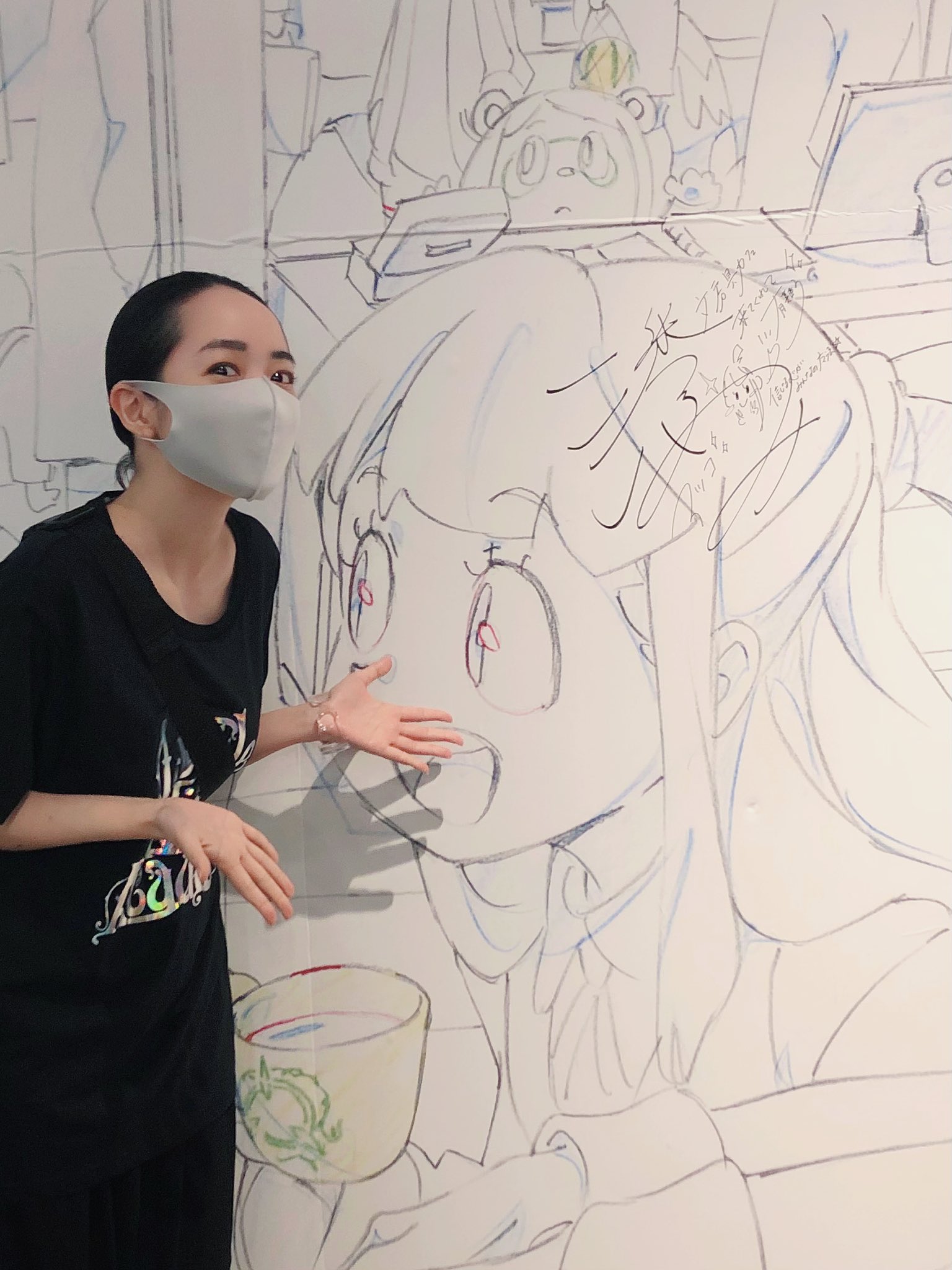 声優サイン】潘めぐみ サイン色紙 HUNTER×HUNTER ゴン役 竹内順子 直筆