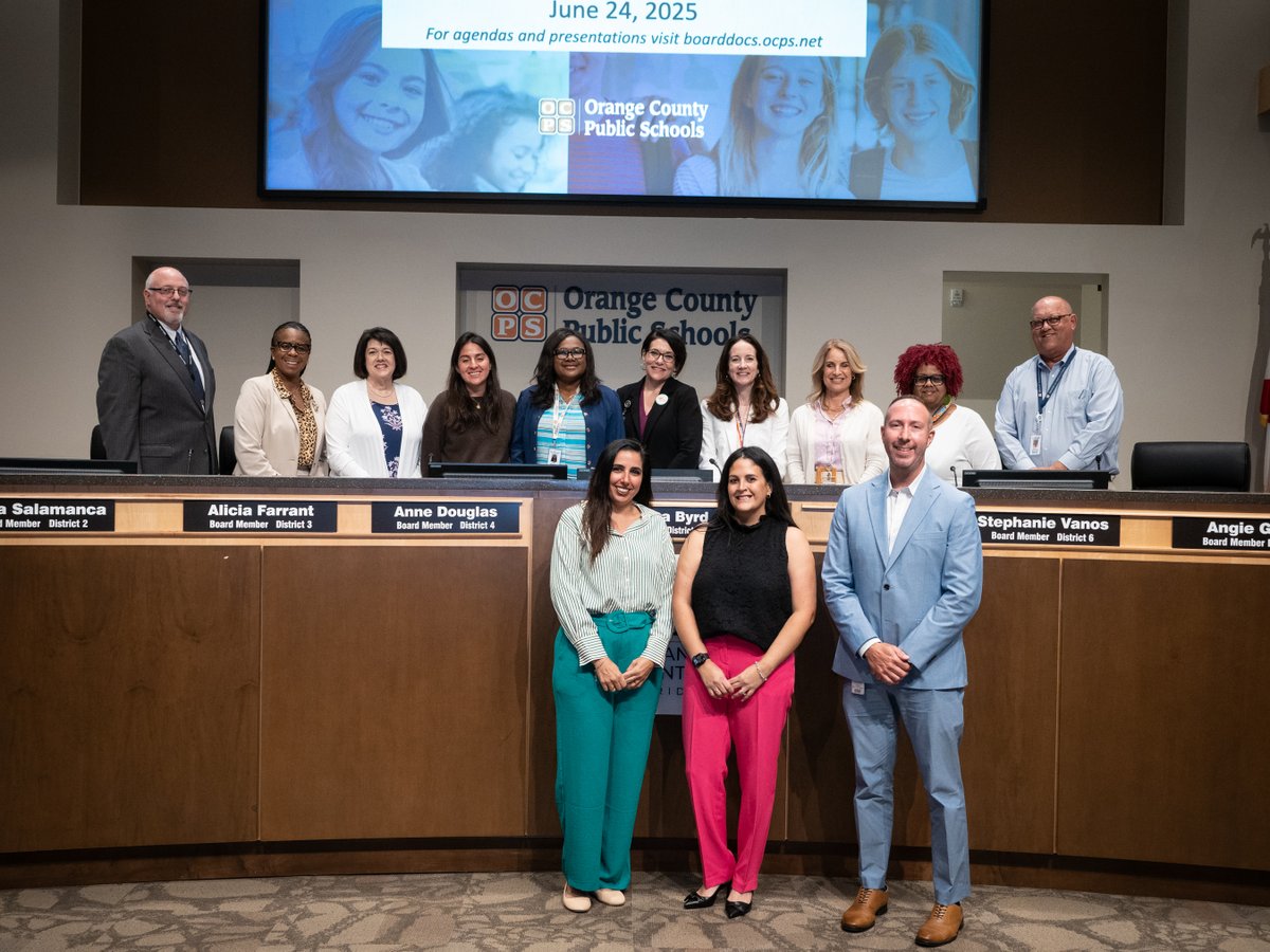 maria_f_vazquez's tweet photo. Congratulations to our new OCPS administrators!
Wessal Pamela Kenaio (Hospital Homebound), Justin Michael MacDonald (@Blankner_K8) &amp; Bianca Ramos Vazquez (@SunBlazeOCPS) -- welcome to your new roles. We’re excited for what’s ahead! #ocps https://t.co/SHukDMmIaF