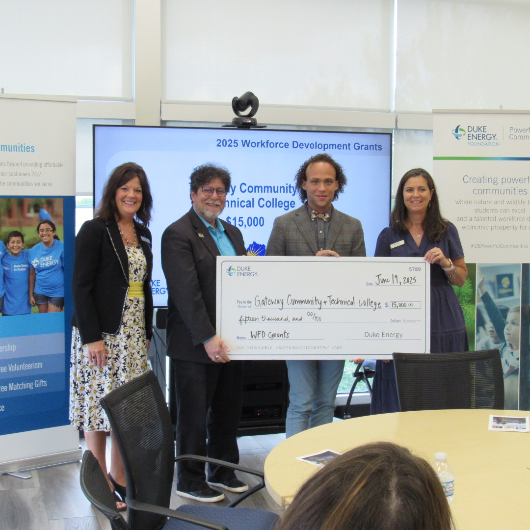 Gateway Community & Technical College (@gctc_news) on Twitter photo Weโre proud to share that weโve been awarded a $15,000 grant from Duke Energy during their 2025 Workforce Development Grant Ceremony.
Thank you, <a href="/DukeEnergy/">Duke Energy</a>, for investing in the future of our workforce and supporting technical education in our community. Weโre proud to share that weโve been awarded a $15,000 grant from Duke Energy during their 2025 Workforce Development Grant Ceremony.
Thank you, <a href="/DukeEnergy/">Duke Energy</a>, for investing in the future of our workforce and supporting technical education in our community.