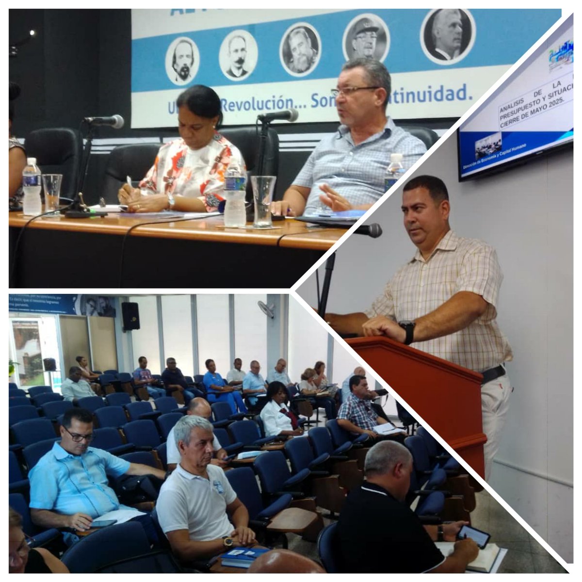 InesMChapman's tweet photo. Participamos en el Consejo de Dirección del @INRHCuba, primer punto: análisis de la ejecución del presupuesto del estado, medir los impactos en cada programa y provincia. Son múltiples las inversiones que se ejecutan para enfrentar la sequía en el país. #ConLaFuerzaDeLaUnidad https://t.co/kyXAoEz4lk