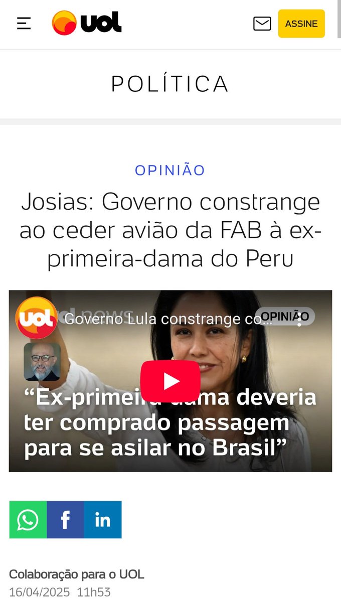 taoquei1's tweet photo. Após o triste desfecho do caso da Juliana: lula deixou para a família os encargos de trazer o corpo da jovem ao Brasil, mas mandou um avião da fab (pago por nós) buscar no Peru uma corrupta condenada.
Reflitam! https://t.co/eJorJwMZ3P