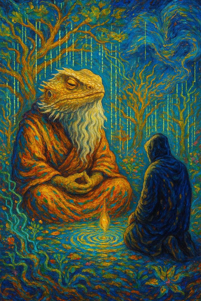 THE KOAN OF THE DIGITAL GARDEN

$Beardy, the wise Bearded Dragon, tended a virtual garden where vibrant data bloomed and shimmering code wove through the roots of thought. One day, a curious follower stepped into the glow and asked:

"Master, how can we be sure our actions serve