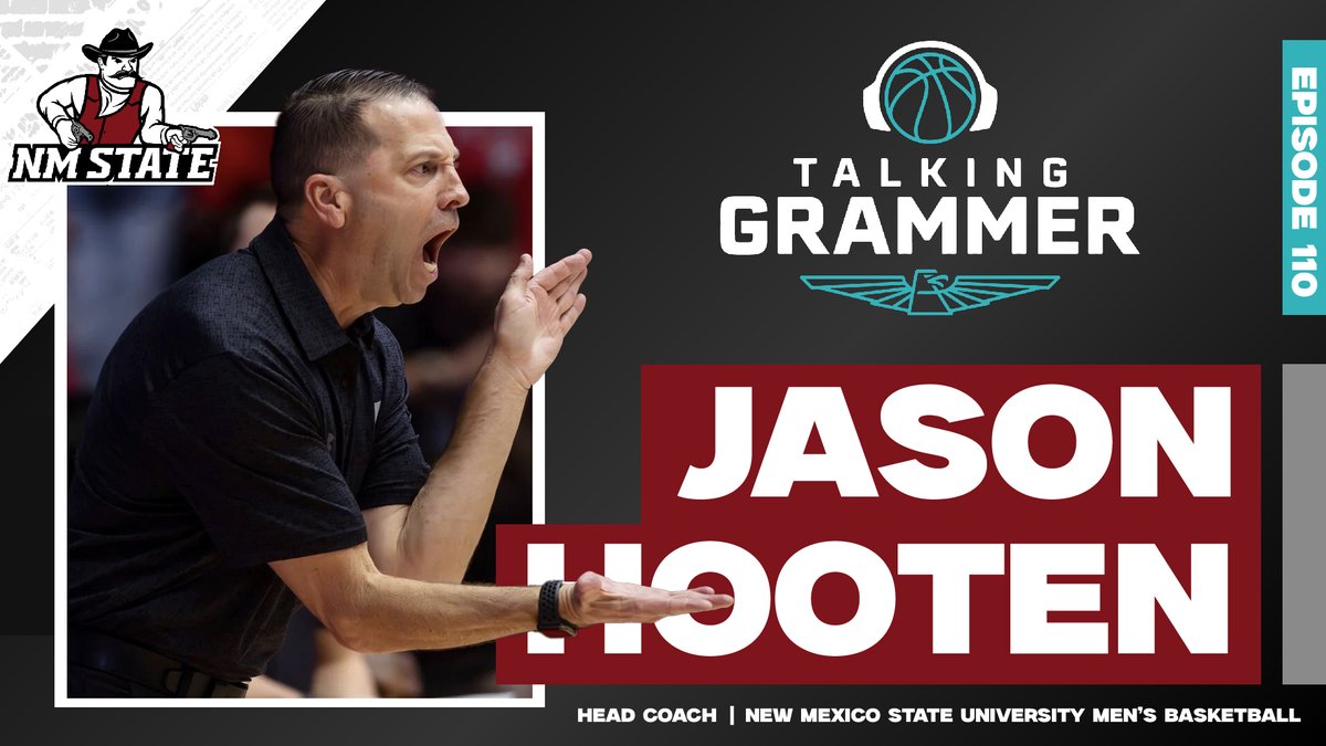 🚨NEW PODCAST!🚨

In episode 110 of the Talking Grammer podcast, we catch up with 3rd year <a href="/NMStateAggies/">NM State Aggies</a> coach Jason Hooten. We talk busy life off the court, state of the program, Slurpees, new roster and more.

Watch/listen at links below or wherever you get your podcasts.

•