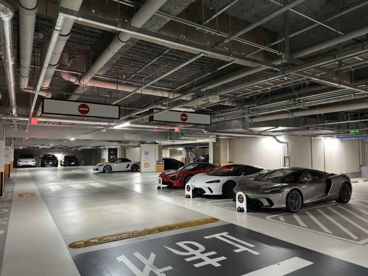 江東区あるあるですが、有明ガーデンの地下駐車場は、マクラーレンとテスラ以外は駐車するとスクラップされます