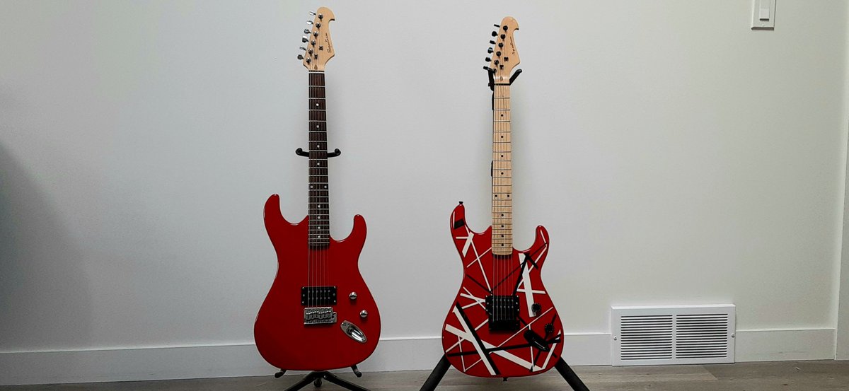 RussmanProduces's tweet photo. Say Hello to Sammy and Eddie. #guitar #vh https://t.co/UdXT6jBFsK