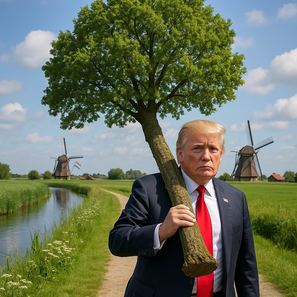 Nieuwe rel? #Trump jat onze bomen?😂😋 #Nato #Potus