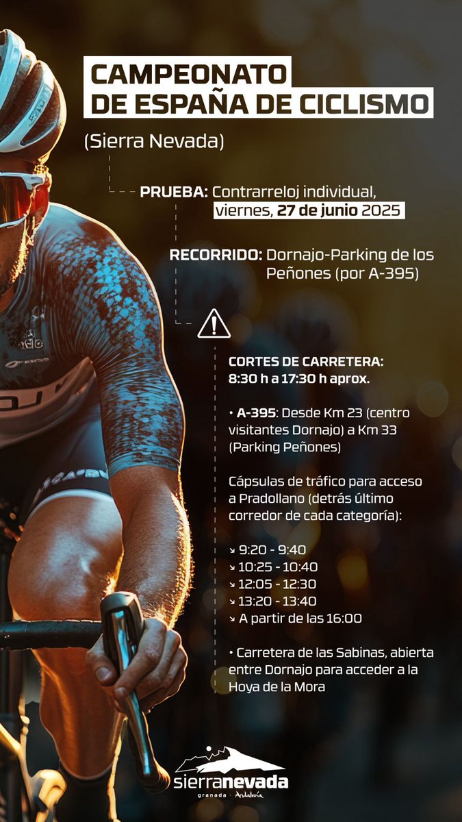 🚴‍♂️Todo preparado para el #CEGranada25 en #SierraNevada 
👇Información importante👇
#Ciclismo #cyclist #cyclinglife
