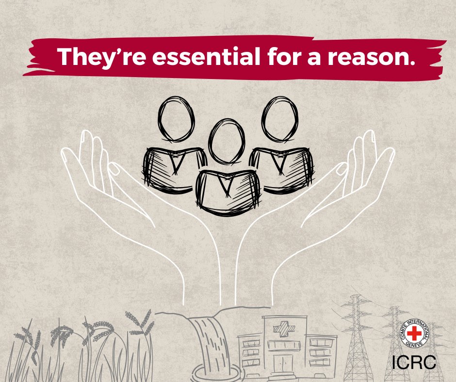 ICRC_Sudan's tweet image. Access to water, healthcare, and electricity is essential for safeguarding human life, especially during #conflicts.
These are not luxuries - they are fundamental needs protected under #IHL.