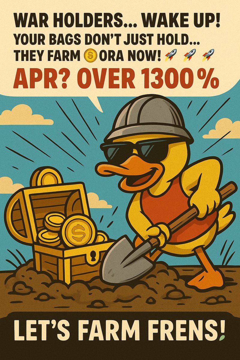 WAR/ORA is now live as an Axon LP pool on <a href="/OraProtocol/">ORA</a>  - ora.io ! 🤑

Provide liquidity, enjoy high APR, and farm $ORA rewards.

Current APR over 1300% 💰💰💰
Get in early! 🫡