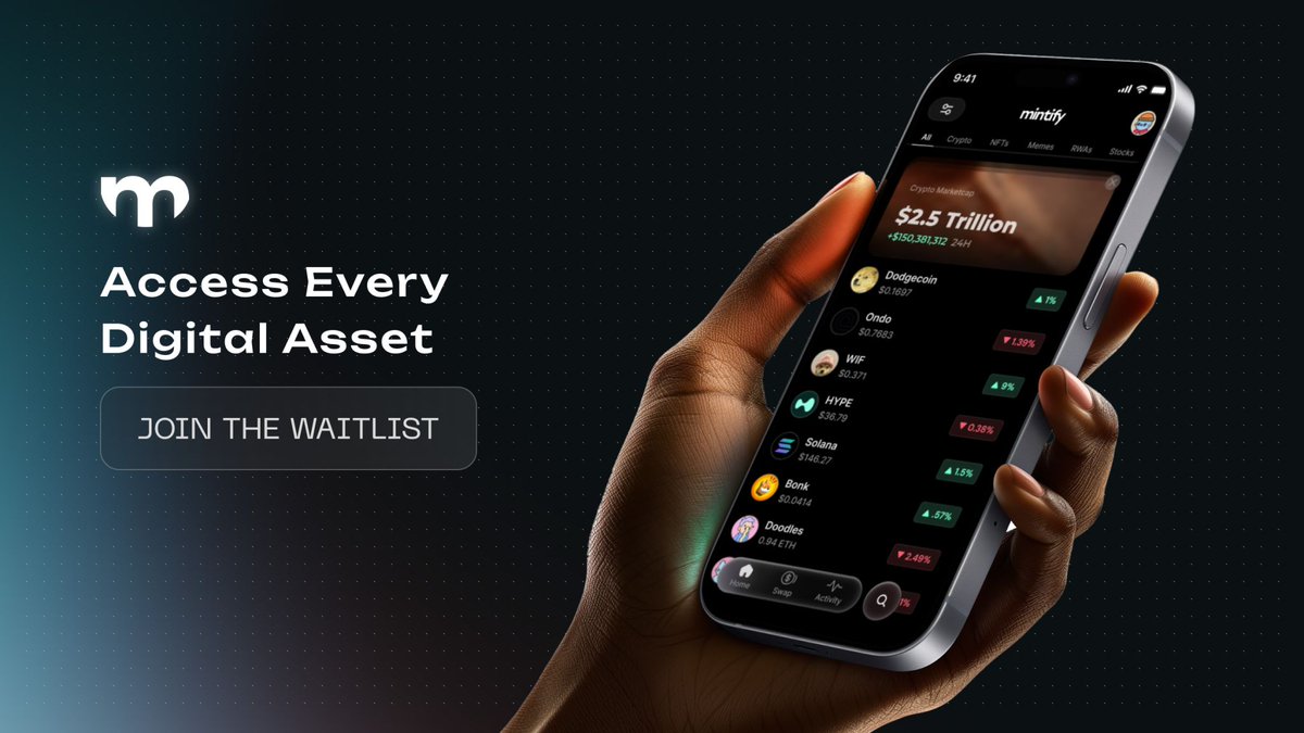 Access every digital asset with our upcoming iOS App. RWAs, Art, and Memecoins using just your email and Apple Pay!

Join the waitlist: mintify.com/app