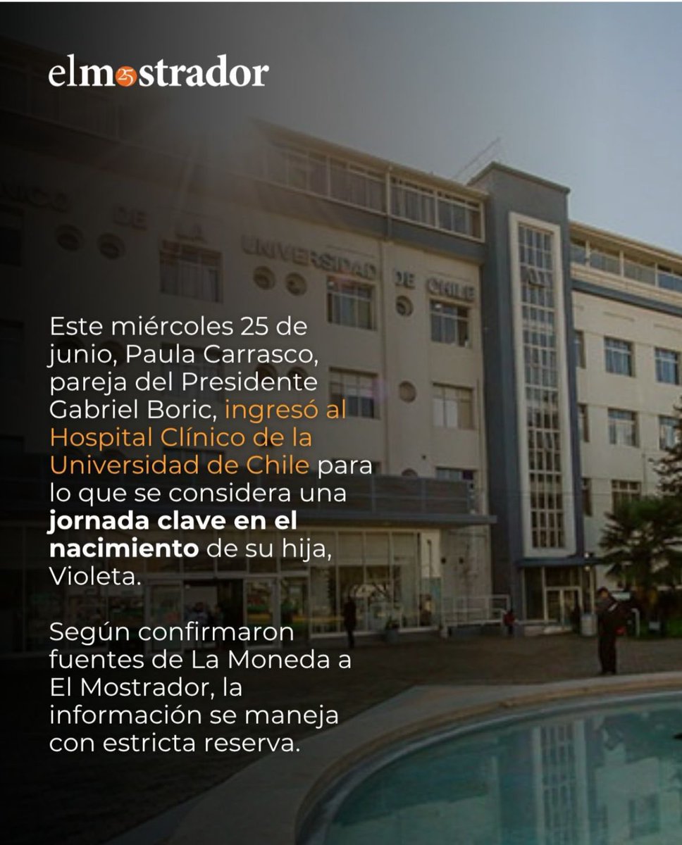 Hoy es un día que quedará guardado en la historia de nuestro país.

Nuestros pensamientos están junto al Presidente Boric, y su compañera.

El nacimiento de su hija Violeta marcará sus vidas para siempre y deseamos lo mejor para ellos en esta nueva etapa.