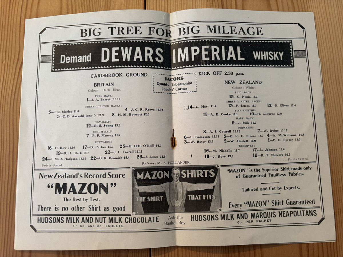 Rugby Memorabilia Society (@rugbymsociety) on Twitter photo British Lions (Great Britain) v New Zealand 1930
What colour were the Lions shirts that day?
<a href="/lionsofficial/">British & Irish Lions</a> <a href="/lionspod1888/">LIONS PODCAST 🦁</a> <a href="/AllBlacks/">All Blacks</a> <a href="/Highlanders/">Highlanders</a> <a href="/OtagoRugbyTeam/">Otago Rugby</a> British Lions (Great Britain) v New Zealand 1930
What colour were the Lions shirts that day?
<a href="/lionsofficial/">British & Irish Lions</a> <a href="/lionspod1888/">LIONS PODCAST 🦁</a> <a href="/AllBlacks/">All Blacks</a> <a href="/Highlanders/">Highlanders</a> <a href="/OtagoRugbyTeam/">Otago Rugby</a>