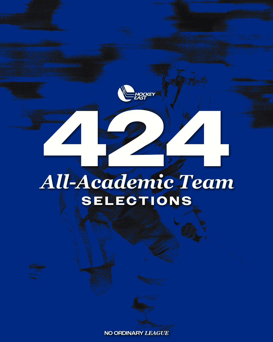 A record 4️⃣2️⃣4️⃣ student-athletes have been named to the 2024-25 #HockeyEast All-Academic Teams 📚

Full Lists 🔗
M: ibit.ly/QgIDH
W: ibit.ly/x4tZp