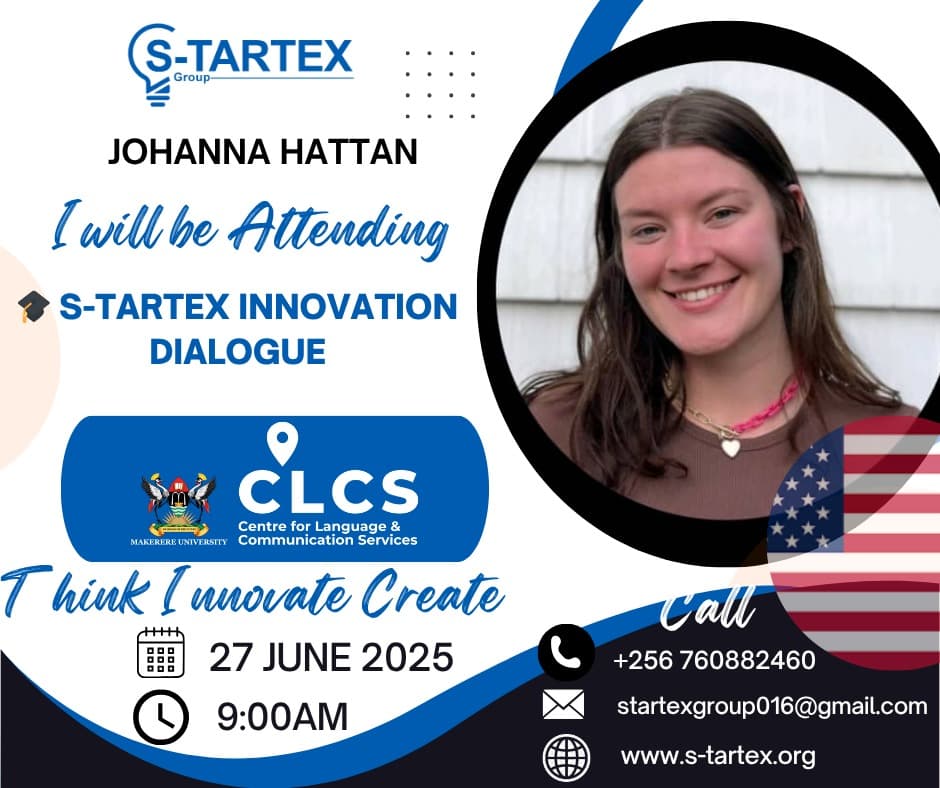 S-TARTEX GROUP (@startexgroop) on Twitter photo ๐ S-Tartex Innovation Dialogue is almost here!
Join us on 27th June 2025 at CLCS, Makerere University for a powerful morning of innovation, ideas, and impact.
๐ 9:00 AM
๐ +256 760 882 460 | โ๏ธ startexgroup016@gmail.com
๐ s-tartex.org
#STartexGroup #InnovationDialo ๐ S-Tartex Innovation Dialogue is almost here!
Join us on 27th June 2025 at CLCS, Makerere University for a powerful morning of innovation, ideas, and impact.
๐ 9:00 AM
๐ +256 760 882 460 | โ๏ธ startexgroup016@gmail.com
๐ s-tartex.org
#STartexGroup #InnovationDialo